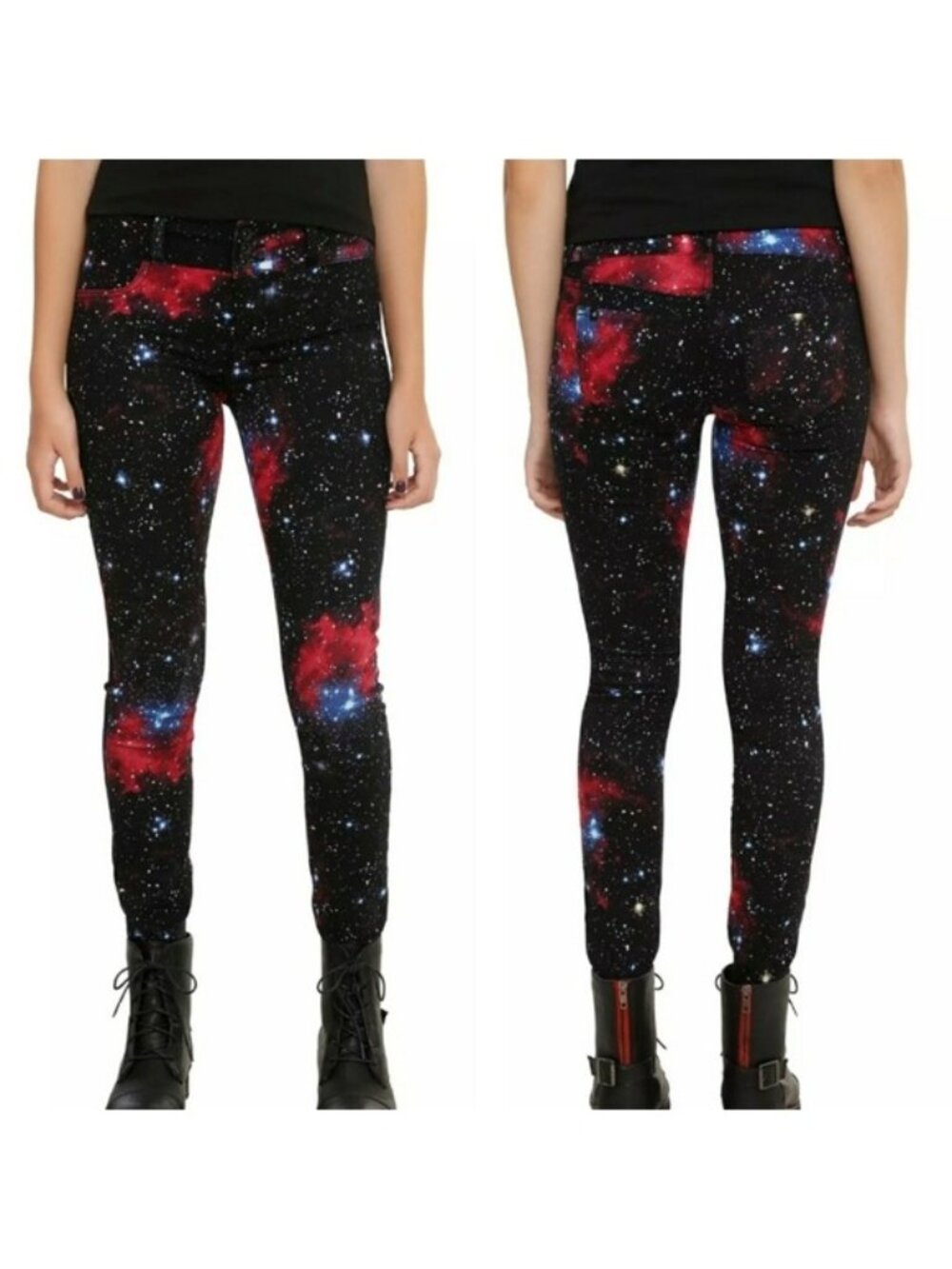 Blackheart Galaxy Print Super Skinny Jeans Pants Women's Junior's Size 5